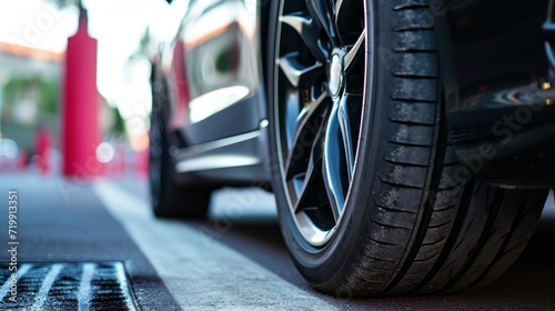 close up photo of car tire   © Emil