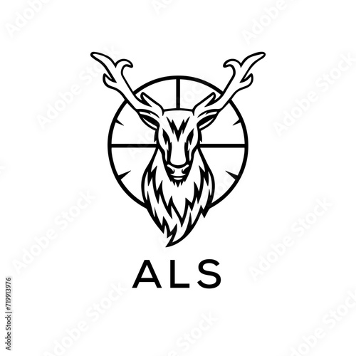 ALS  logo design template vector. ALS Business abstract connection vector logo. ALS icon circle logotype. 