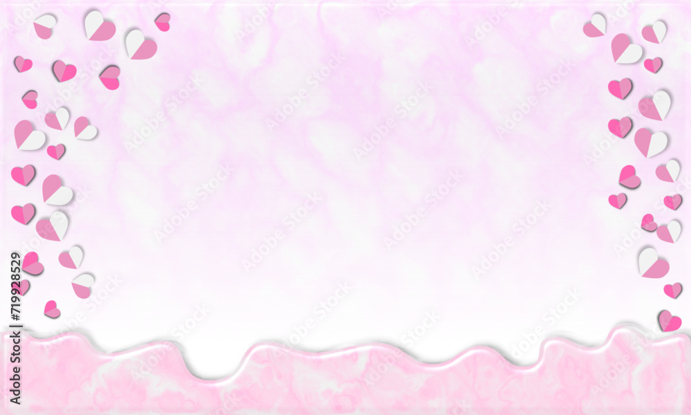 pink heart background for making Valentine's day card,wedding card. the meaning of love and baby girl