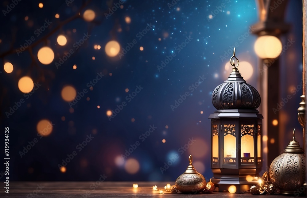 Arabic lantern of ramadan celebration background illustration, creating beautfiul scene Arabic lantern of ramadan celebration background illustration, creating beautfiul scene