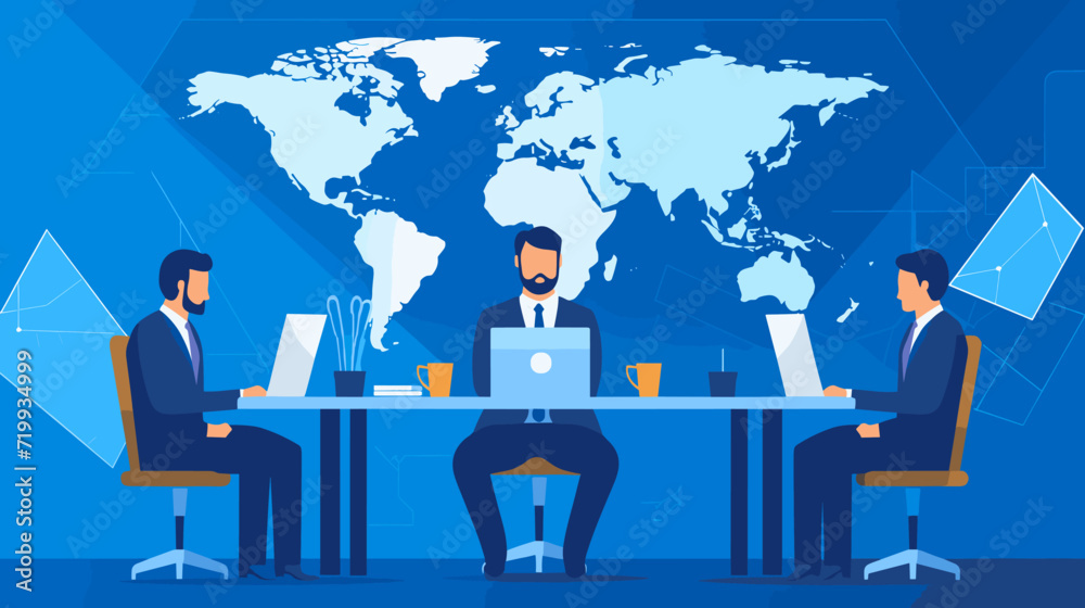 World wide business concept image. Vector illustration. World wide business concept image. Vector illustration.