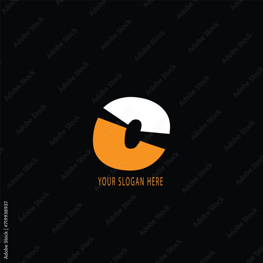c text logo design different style c text logo design different style
