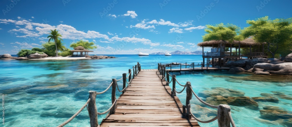 Pier to Tropical Island