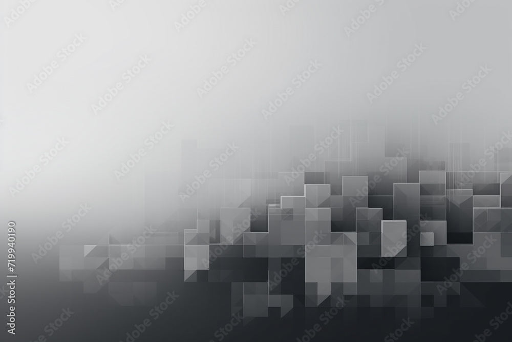 Graphic resources. Abstract and minimalist modern black and white background with copy space made of various cubes. Three dimensional digital style Graphic resources. Abstract and minimalist modern black and white background with copy space made of various cubes. Three dimensional digital style