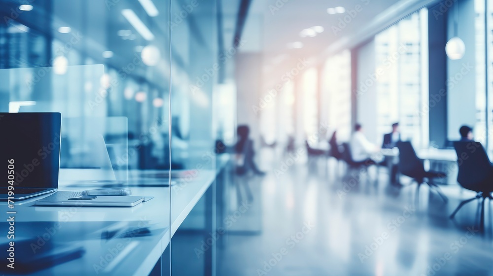 Blurred modern office background. Technology concept Blurred modern office background. Technology concept