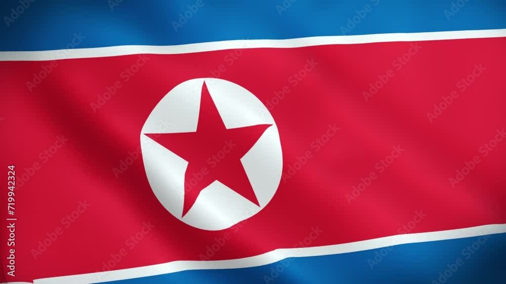 North Korea Waving Flag. National 3d North Korea Flag Waving. North Korea Flag 4k Resolution Background. North Korea Flag Closeup