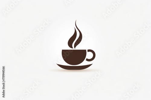 A cup of coffee with steam rising out of it. Perfect for coffee lovers and cafes