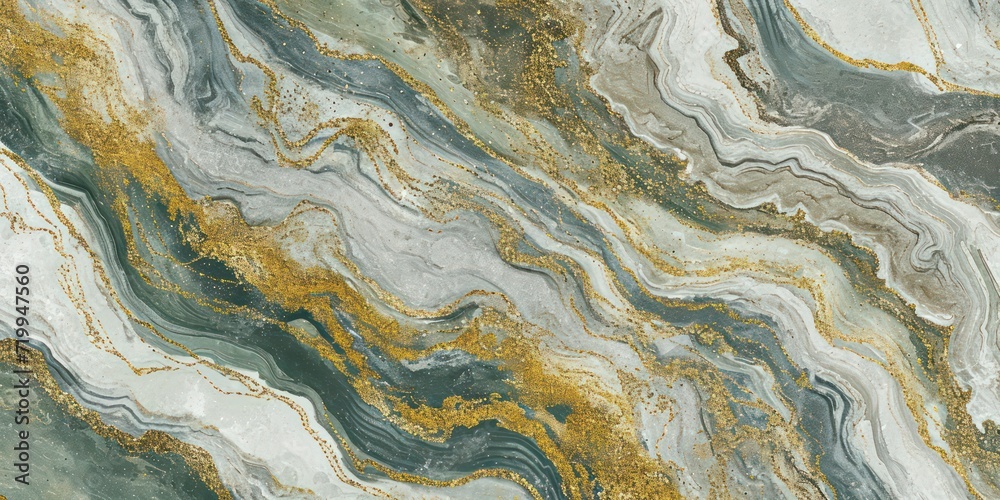 Marble line of blend of emerald yellow, rich green, sophisticated grey, and white Marble line of blend of emerald yellow, rich green, sophisticated grey, and white