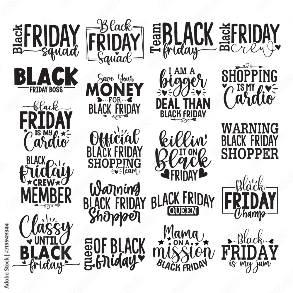 20 Black Friday design Bundle