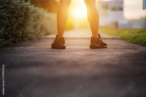 man running in the morning Exercise and health care