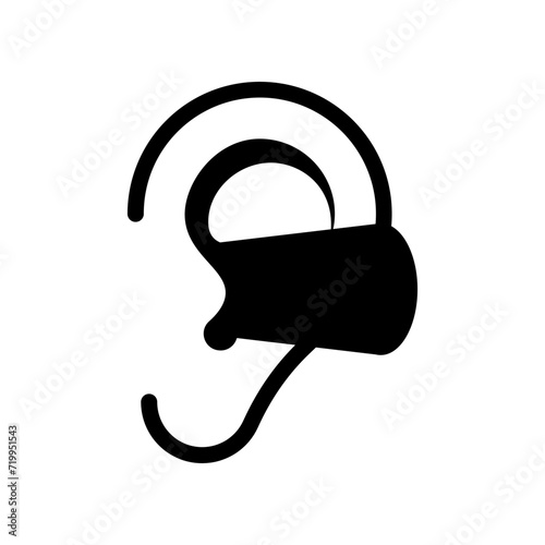 Earplugs icon. Earplugs hearing sound protection.