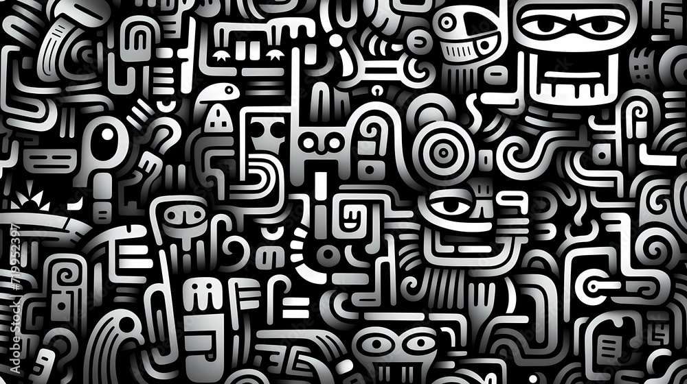 Abstract seamless doodle background, artistic backdrop Abstract seamless doodle background, artistic backdrop