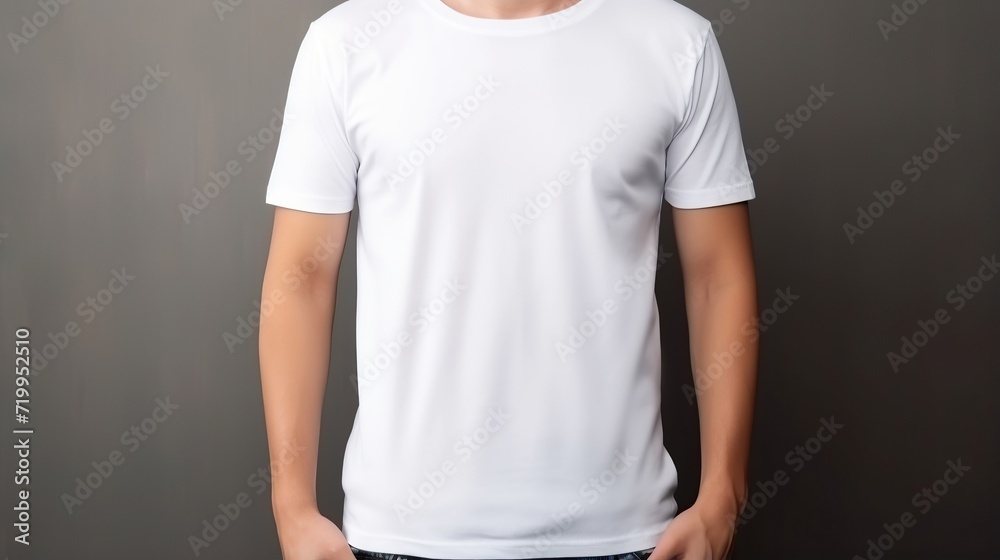 portrait of a man wearing a plain white t-shirt standing outdoors. Front look. Retail concept.Young man wearing a blank white t-shirt. Mock-up for printing. T-shirt template. mock up for print portrait of a man wearing a plain white t-shirt standing outdoors. Front look. Retail concept.Young man wearing a blank white t-shirt. Mock-up for printing. T-shirt template. mock up for print
