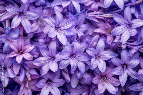 Background of lavender-colored flowers. Generative AI © Elara