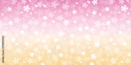 桜　春　花びら　背景	