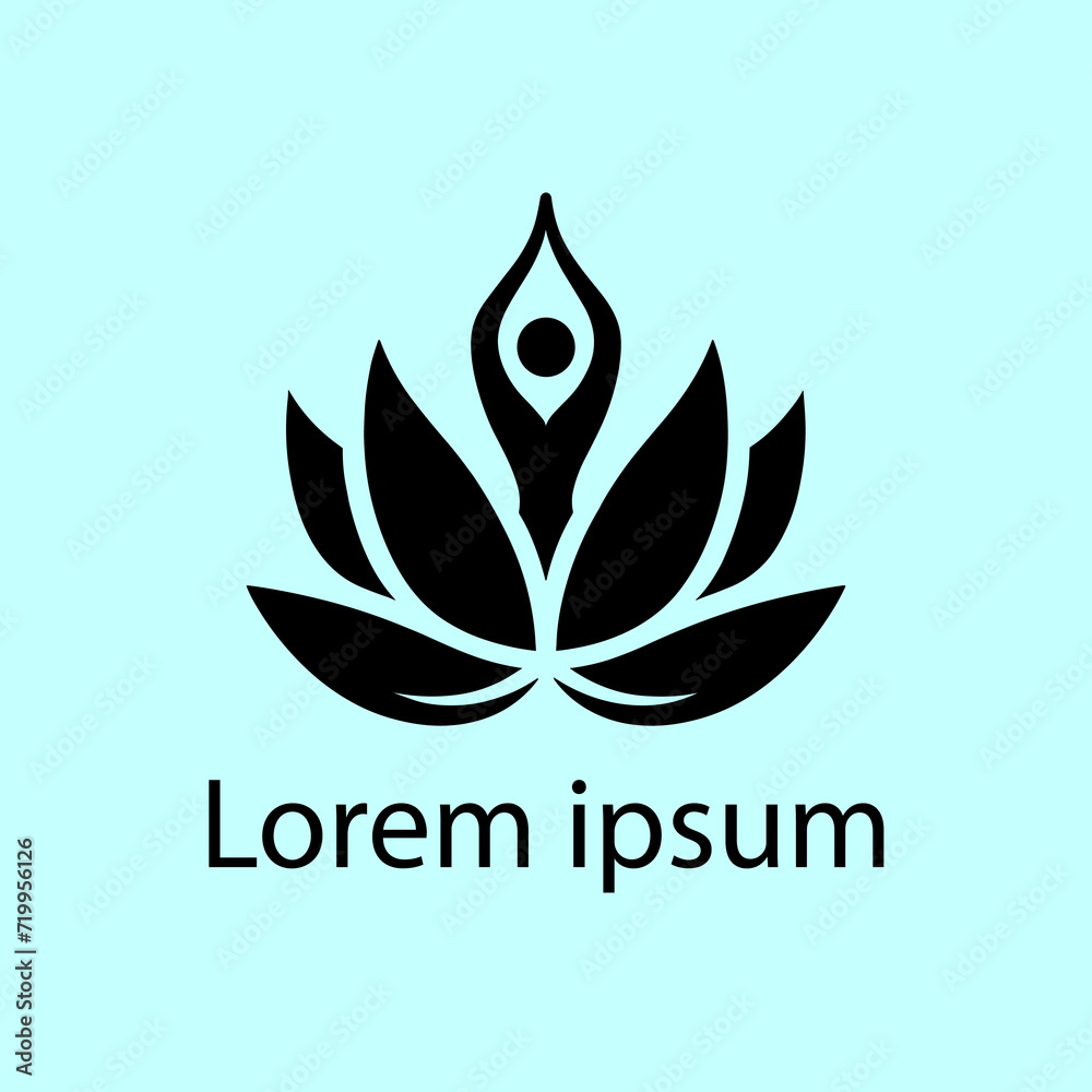 a yoga wellness logo design a yoga wellness logo design