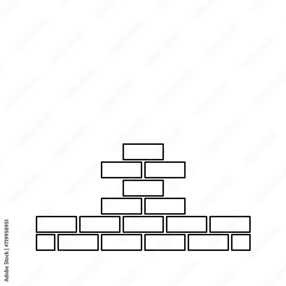 Pile of Bricks Outline Pile of Bricks Outline