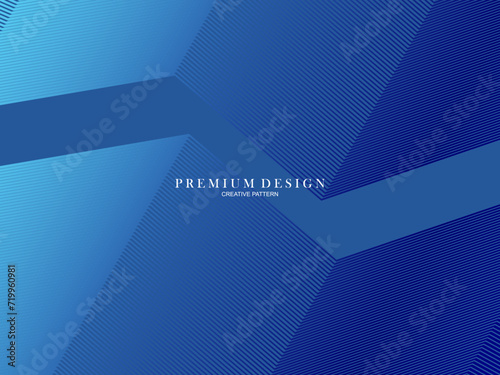 Blue abstract background with modern corporate concept. Garadien line pattern. Vector horizontal template for digital luxury business banner, contemporary formal invitation, certificate, etc. © Wendi