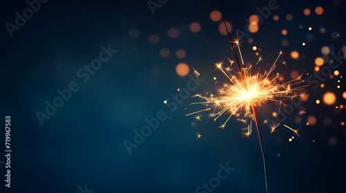 Beautiful fireworks background at night for holiday decoration