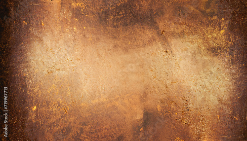 metal old grunge copper bronze rusty texture, gold background effect wallpaper concept in vintage or retro