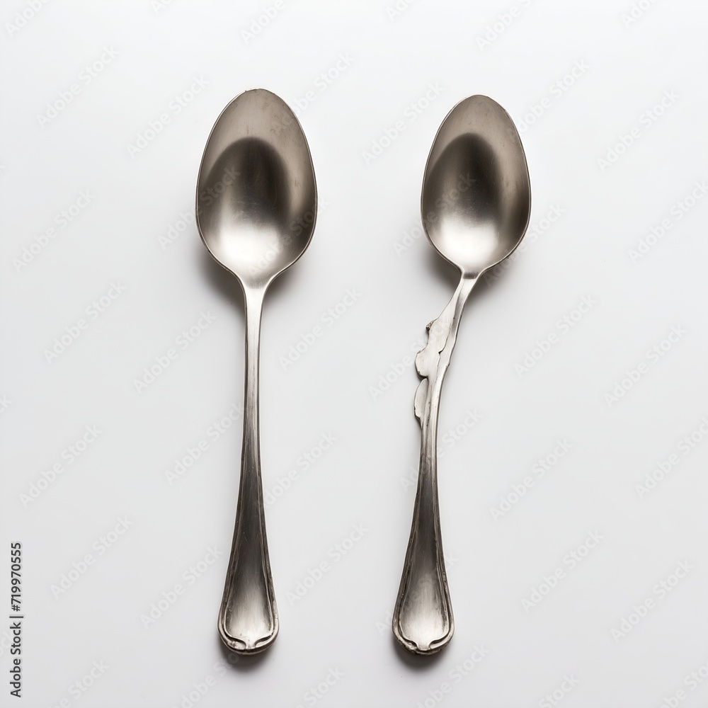 spoon on a white background