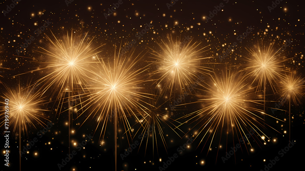 Beautiful creative holiday background. Fireworks and sparkles Beautiful creative holiday background. Fireworks and sparkles