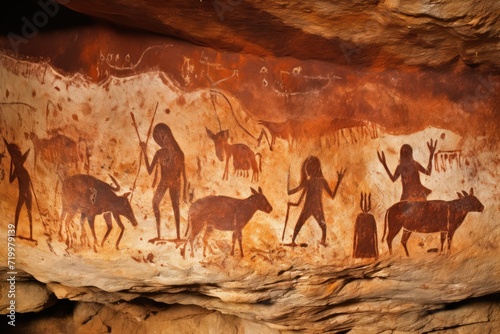 Cave Art Documentation: Include scenes of researchers documenting the art.