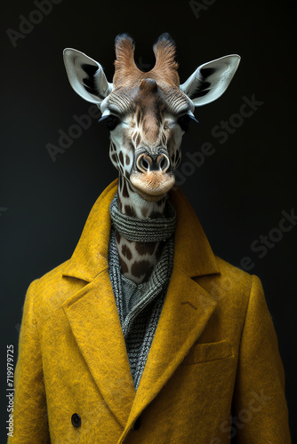 fashion giraffe, A generated © Frédéric Prochasson