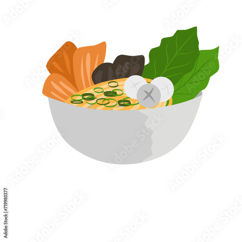 Indonesian food bakso 