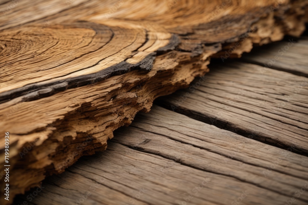 Fototapeta premium Wood Grain and the Timeless Beauty Found in Every Knot, A Captivating Journey into the Heart of Timber