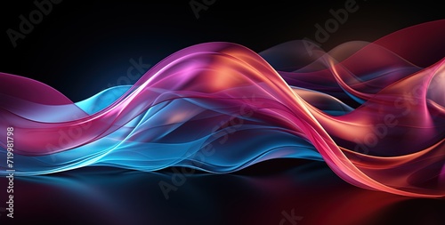 Abstract colorful smoke background. Created with Ai