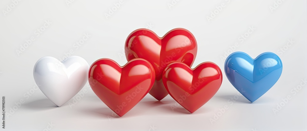 3d heart shape. Valentine's day template or background for Love and Valentine's day concept 3d heart shape. Valentine's day template or background for Love and Valentine's day concept