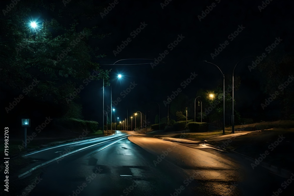 night traffic on the highway