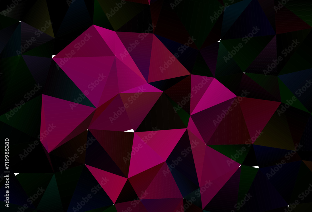 Obraz premium Light Pink vector abstract polygonal layout.