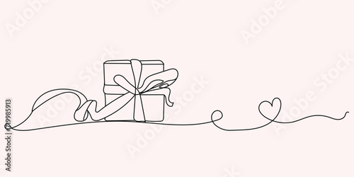 ready gift illustration. for wall decoration or as a background for expressing affection to someone. Crayon outline drawing style. Hand drawn trendy Vector illustration.