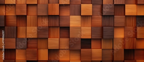 Rich and warm brown wood texture, perfect for backdrop or wallpaper, Ai Generated.