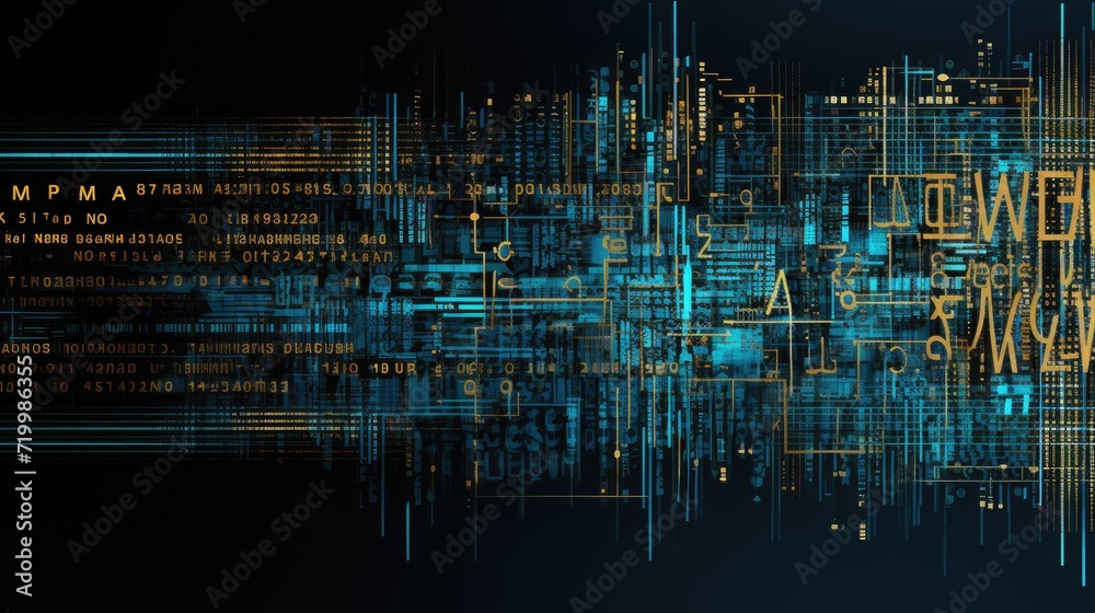 Obraz premium Generative AI depicting the birth of a novel abstract idea, Ai Generated