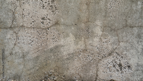 Horizontal design on cement and concrete texture with cracks for pattern and abstract background.