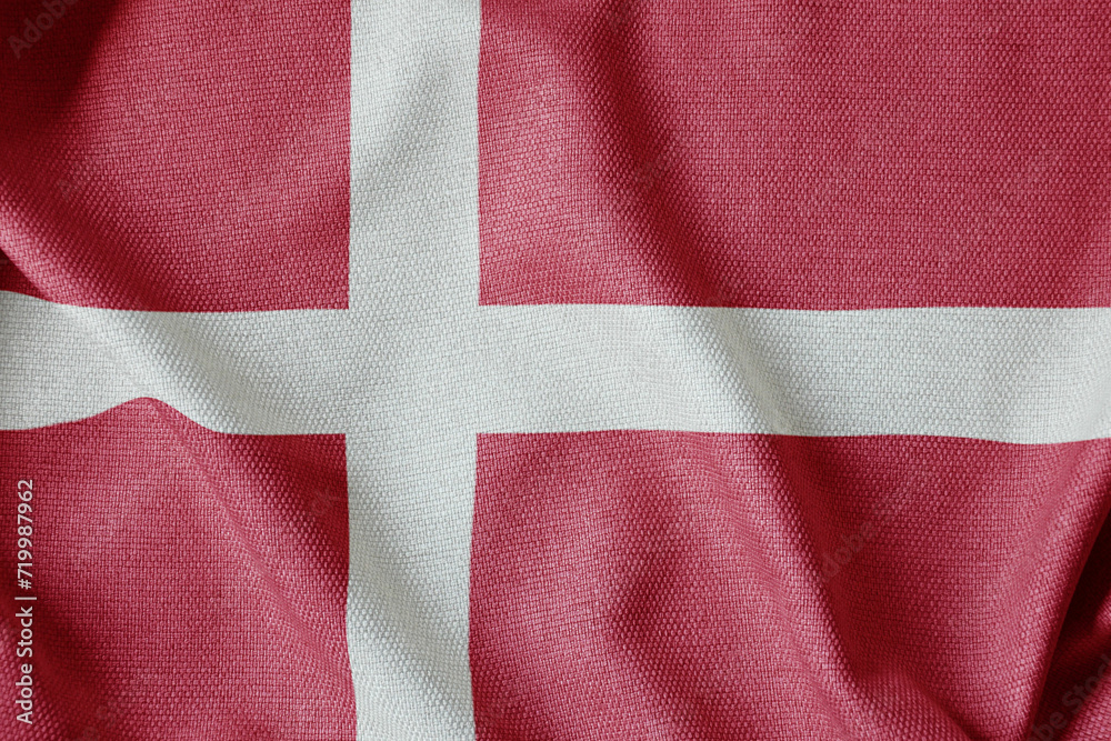 Fototapeta premium Denmark Flag independence day banner poster template celebration