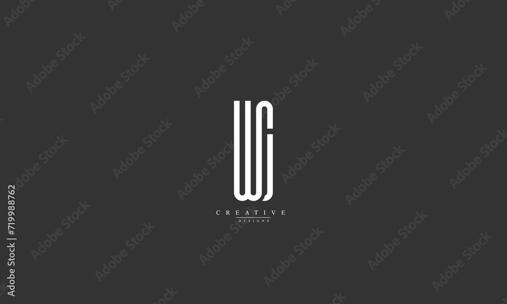 Alphabet letters Initials Monogram logo WC CW W C Alphabet letters Initials Monogram logo WC CW W C