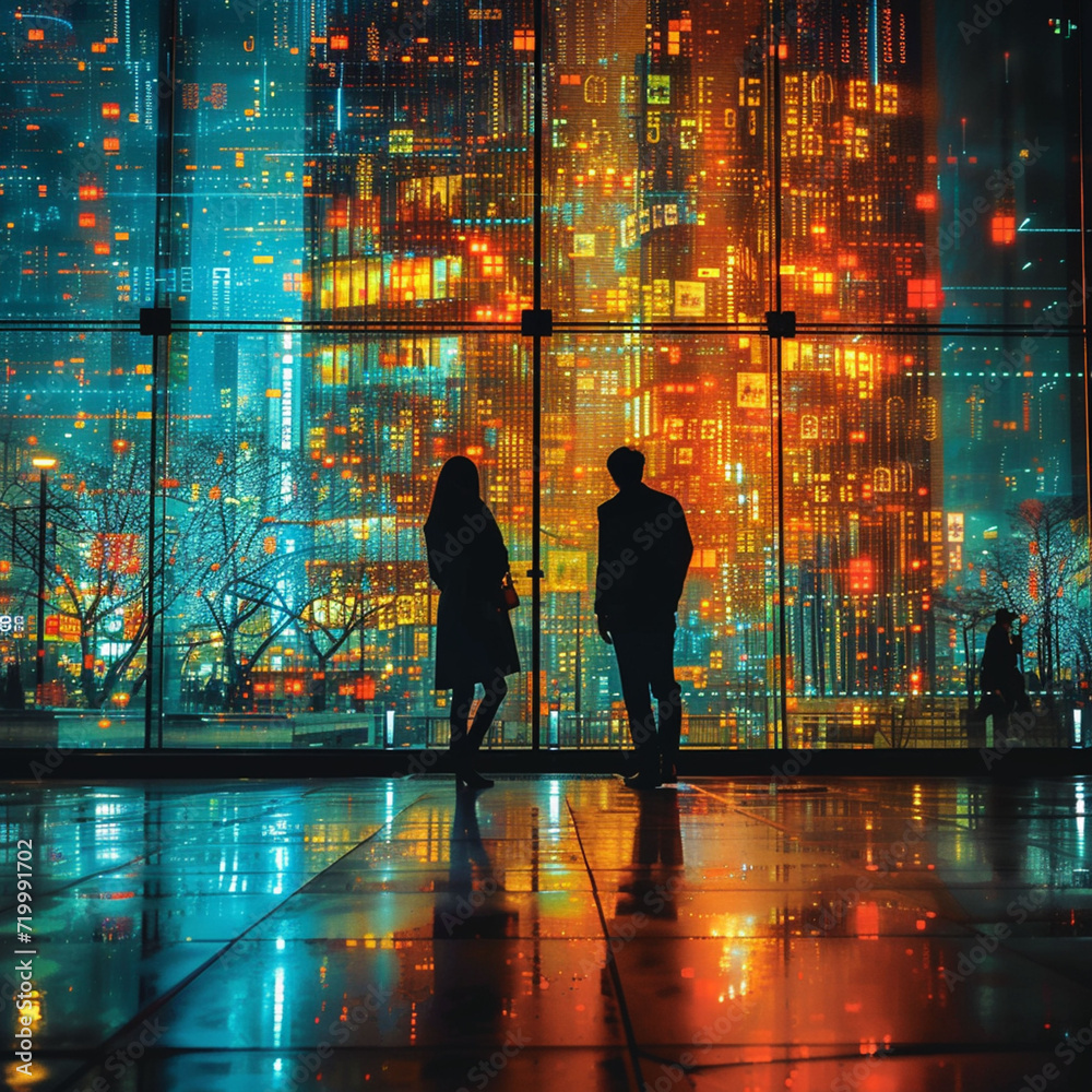 people in the city