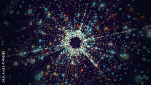 Hyper space multiverse abstract background 