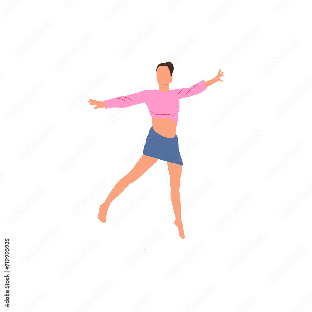 pose of a person wearing a pink outfit girl