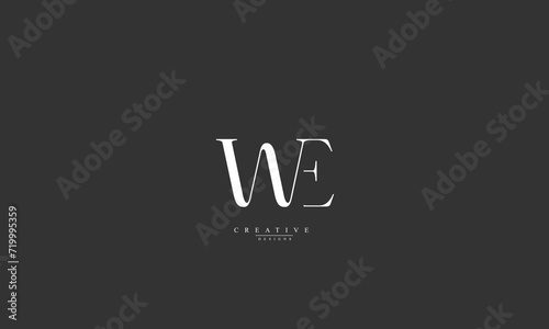 Alphabet letters Initials Monogram logo WE EW W E