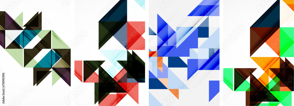 Triangle poster set for wallpaper, business card, cover, poster, banner, brochure, header, website Triangle poster set for wallpaper, business card, cover, poster, banner, brochure, header, website
