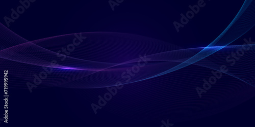 Abstract glowing wave background. Futuristic technology and innovation future concept, Network connection, AI, communication, big data. Pattern for banner, poster, website. Vector eps10.