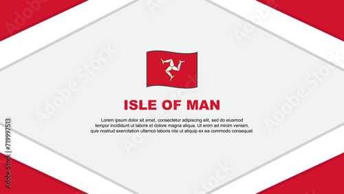 Free Download Isle Of Man Flag Abstract Background Design Template. Isle Of Man Independence Day Banner Cartoon Vector Illustration. Isle Of Man Template - GFXLoad