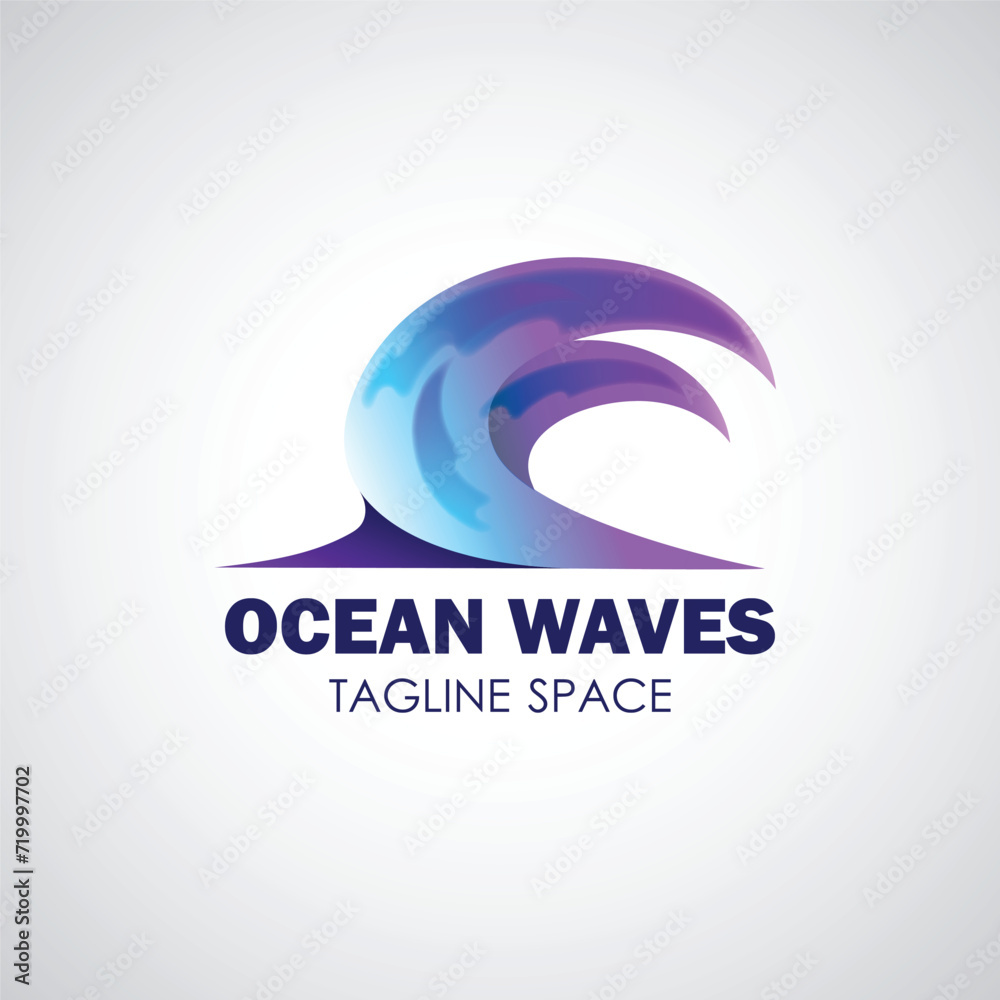 ocean waves logo, blue logo of water of ocean waves ,abstract business logo design ocean waves logo, blue logo of water of ocean waves ,abstract business logo design