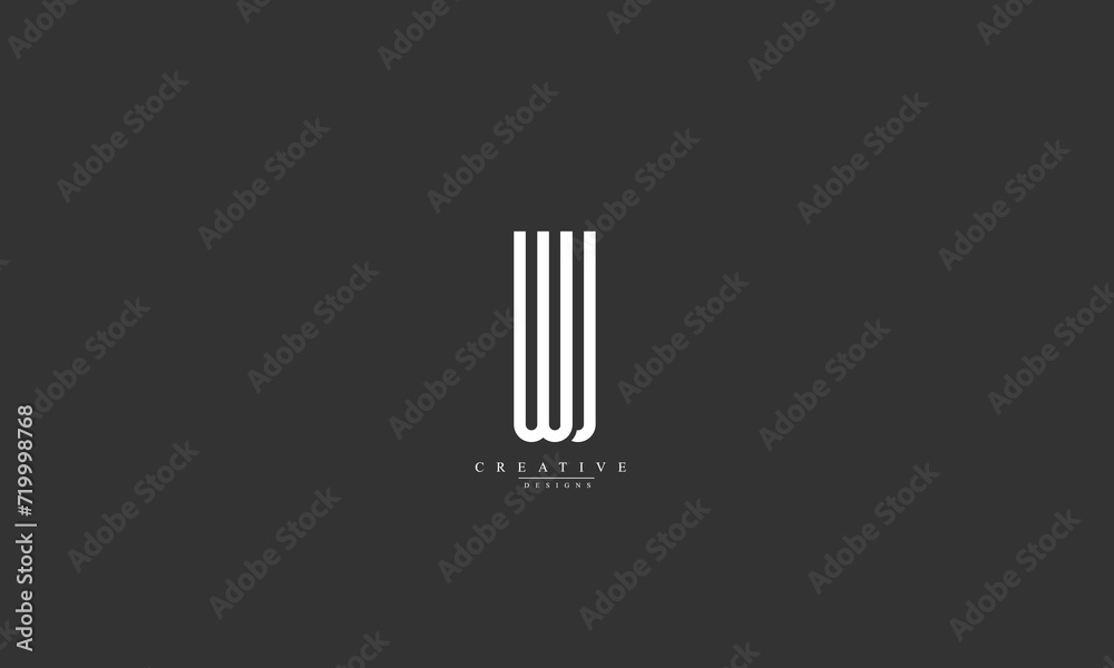 Alphabet letters Initials Monogram logo WU UW W U Alphabet letters Initials Monogram logo WU UW W U