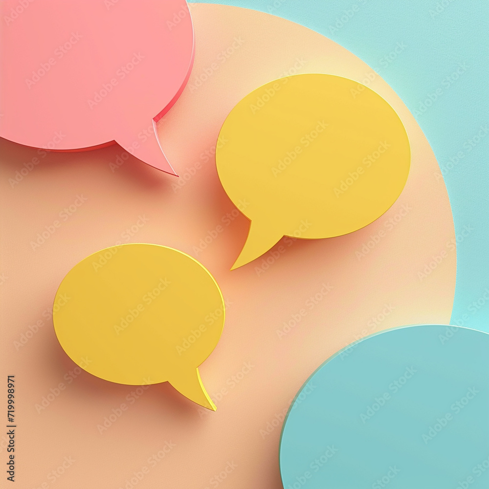 AI art, colorful speech bubble background カラフルな吹き出しの背景 AI art, colorful speech bubble background カラフルな吹き出しの背景